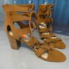10prs Womens MARC FISHER Suede Gladiator Heels 8.5 & 9 #18230H (G-1-6)