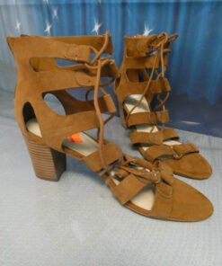 10prs Womens MARC FISHER Suede Gladiator Heels 8.5 & 9 #18230H (G-1-6)