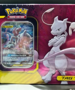 Power Partnership Tin [Tag Team Mewtwo & Mew GX Promo SM 191 ] - SM - Unified Minds (SM11) Pokémon TCG New