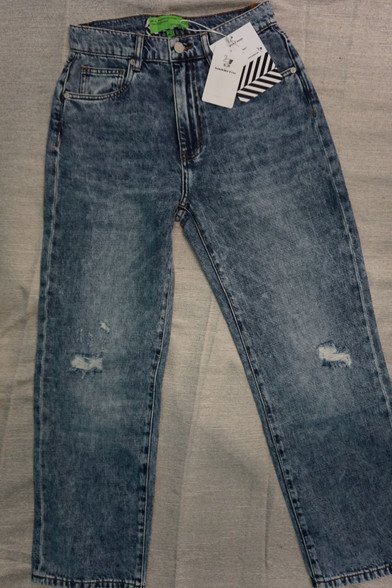 21pc FREE PEOPLE x Sandrine Rose Blue Jeans #29868A (I-4-7)