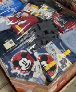 Summer and winter clothing pallets